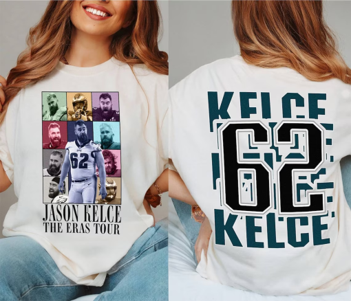 Vintage Jason Kelce The Eras Tour Shirt, Sweatshirt, Hoodie, Football shirt, Classic 90s Graphic Tee, Unisex, Vintage Bootleg