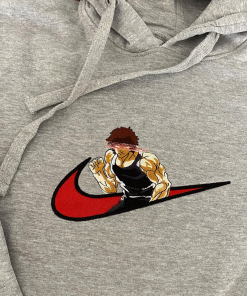 Baki Gym Emb Anime Crewneck Sweatshirt Hoodie