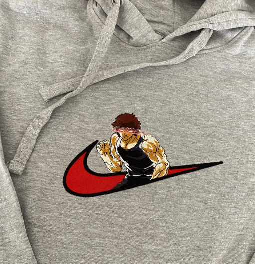 Baki Gym Emb Anime Crewneck Sweatshirt Hoodie