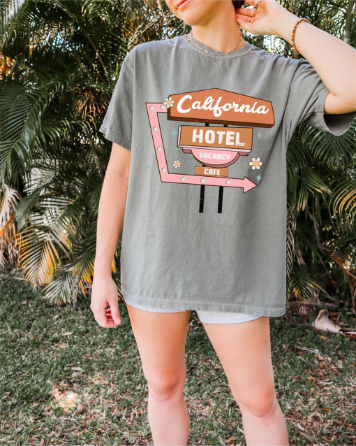 The Eagles Tee, Band Tee, Hotel California Tee, Graphic Tee for Women, Vintage Shirt, Gift for Music Lovers, Music Shirt, Gift Tee