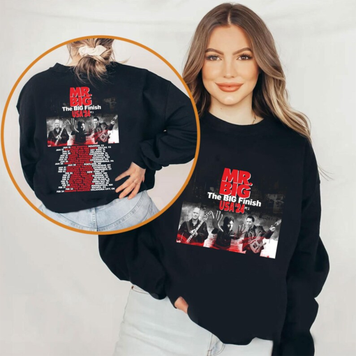 Mr Big The Big Finish Tour 2024 Shirt, Mr Big Band Fan Shirt, Mr Big 2024 Concert Shirt, The Big Finish Concert 2024 For Fan Gift