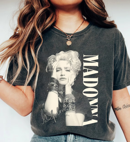 Vintage 90s Madonna Queen Music T-Shirt, Madonna The Celebration Tour 2024 Shirt, Classic Madonna Merch Clothing, Madonna Lover Fan Gift