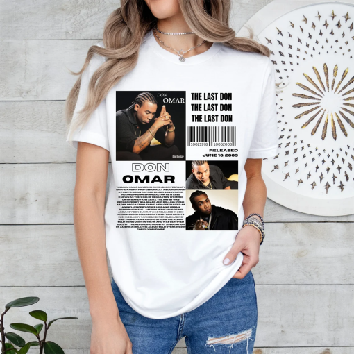 Vintage Don Omar T-shirt,Don Omar Album TShirt, The Last Don Album TShirt,Artist Album TShirt, Reggaeton Music Shirt,Don Omar Merch