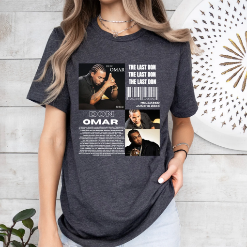 Vintage Don Omar T-shirt,Don Omar Album TShirt, The Last Don Album TShirt,Artist Album TShirt, Reggaeton Music Shirt,Don Omar Merch