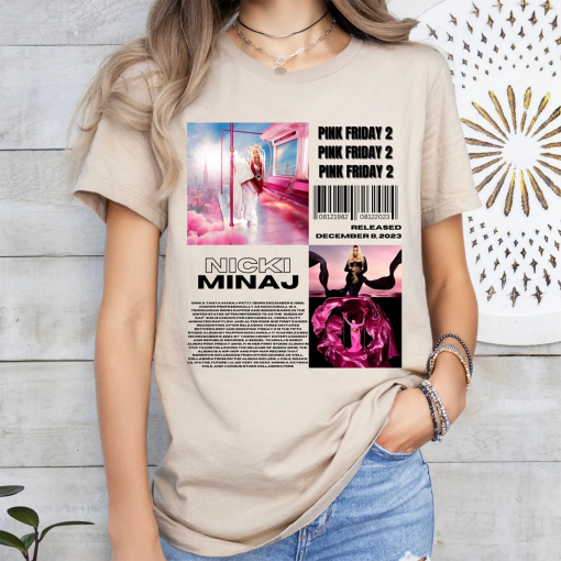 Vintage Nicki Minaj T-shirt,Nicki Minaj Album TShirt,Pink Friday 2 Album TShirt,Artist Album TShirt,Hip Hop Music Shirt,Nicki Minaj Merch