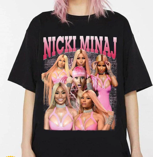 Nicki Minaj, Nicki Minaj T-shirt, Nicki Minaj Fan, Nicki Minaj Gift, Crew Shirt, Trending Tee, Rapper Homage Graphic Shirt, Unisex T-shirt