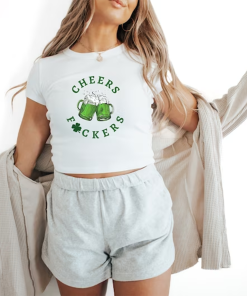 Cheers Fuckers Baby Tee Crop Top, Funny…