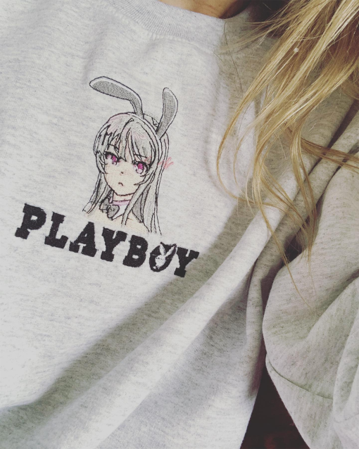 Three Bunnies Emb Crewneck