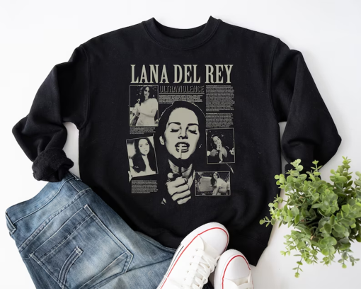 Lana Del Rey SHIRT, Vintage LANA Del Rey Merch, Oversized Shirt Lana Del Rey, Ultraviolence RETRO Lana Del Rey Band Gift For Fans