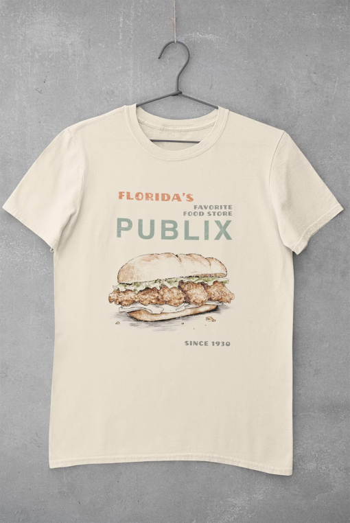 Publix Unisex T Shirt, Vintage Style, Soft Cotton Tee, Publix Sub Fans