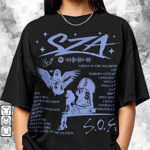 Sza Good Days SOS Album 90s Rap Music Shirt, Bootleg Rapper Album Vintage Y2K Sweatshirt, Retro Unisex Gift For Fan Hoodie 2110R MLUD