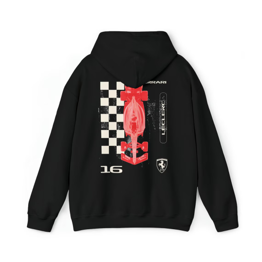 Heavy Blend Charles Leclerc Hoodie | Retro Grunge Racing Hoodie | Carlos Sainz Hoodie | Racing Fan Gift | Formula Ferrari Hoodie