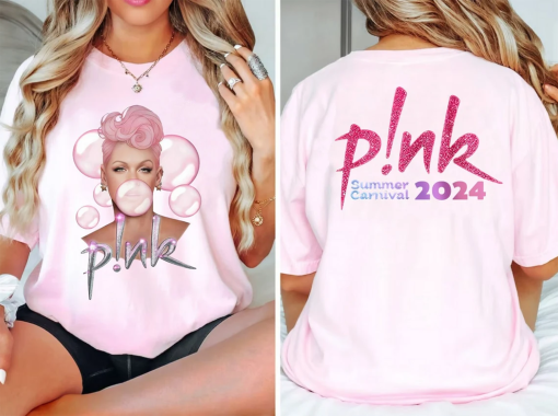 P!nk Pink Singer Summer Carnival 2024 Tour Shirt,Pink Fan Lovers Shirt,Music Tour 2024 Shirt,Trustfall Album Shirt,Concert 2024 P!nk shirt