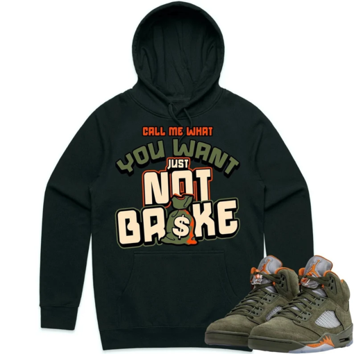 Jordan Retro 5 Olive 5s Hoodie to Match – CELADON NOT BROKE