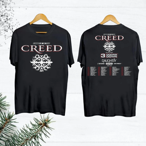 Creed Band 2024 Tour Summer of ’99 Tour Shirt, Creed Band Fan Gift Shirt, Creed 2024 Concert Merch, Rock Band Creed Graphic Shirt, Creed Tee