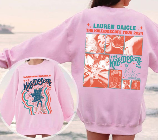 Lauren Daigle The Kaleidoscope Tour 2024 T-shirt Sweatshirt, Lauren Daigle Concert, Music Concert Gift, 2024 Tour Shirt, Thank God I Do