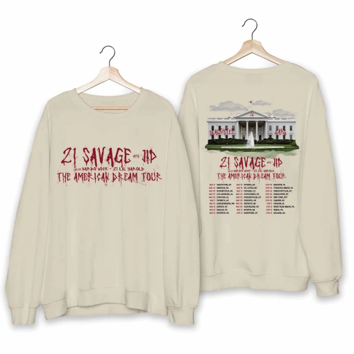 21 Savage – The American Dream Tour 2024 Shirt, 21 Savage Fan Shirt, 21 Savage 2024 Concert Shirt, The American Dream 2024 Concert Shirt