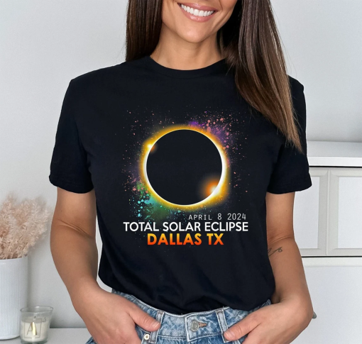 Total Solar Eclipse 2024 Shirt, Personalized City and State Shirt, American Eclipse Shirt, America Tour Shirt, Custom City State Shirt