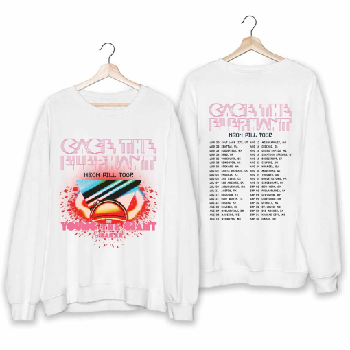 Cage the Elephant – Neon Pill Tour 2024 Shirt, Cage the Elephant Fan Shirt, Cage the Elephant 2024 Tour Shirt, Neon Pill 2024 Concert Shirt