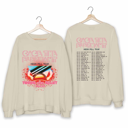 Cage the Elephant – Neon Pill Tour 2024 Shirt, Cage the Elephant Fan Shirt, Cage the Elephant 2024 Tour Shirt, Neon Pill 2024 Concert Shirt