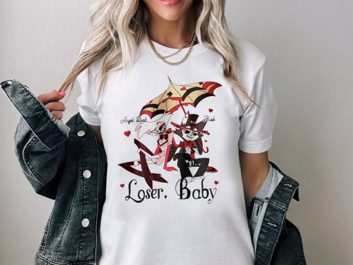 Hazbin Hotel Shirt, Loser Baby Shirt, Angel Dust & Husk Shirt, Angel Dust Hazbin Hotel, Husk Hazbin Hotel Shirt