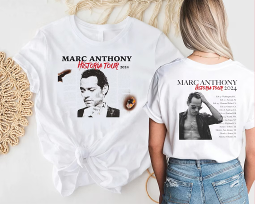 Marc Anthony Historia 2024 Tour Shirt, Marc Anthony Shirt, Music Tour 2024 Shirt, Marc Anthony Fan Gift