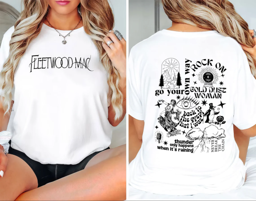 Vintage Fleetwood Mac Tour Merchandise Shirt, Music Memorabilia Shirt, Rock Band Shirt, Retro Concert Tee, Stevie Nicks Shirt