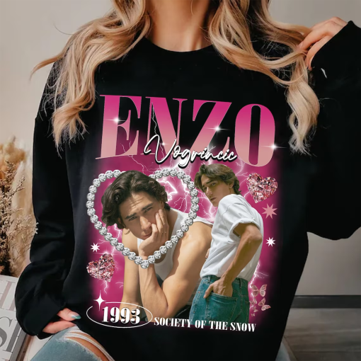 Retro ENZO VOGRINCIC Vintage 90s SweatShirt, Enzo Vogrincic Homage Gift, Enzo Vogrincic tour 2024, Society of the Snow, Cursed Tee