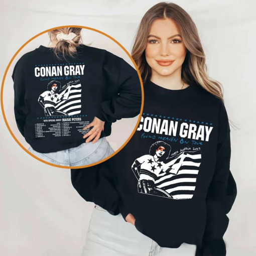 Conan Gray – Found Heaven On Tour 2024 Shirt, Conan Gray Fan Shirt, Conan Gray 2024 Concert Shirt, Found Heaven On 2024 Concert Shirt