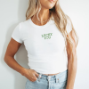 The Irish Love Me Women’s St. Patrick’s Day Shirt, St. Paddy baby tee Y2K, Irish Celebration Outfit in Style, St. Patty Shamrock Cropped Top