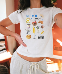 Trendy Brunch Y2K Baby Tee, Girlhood shirt…