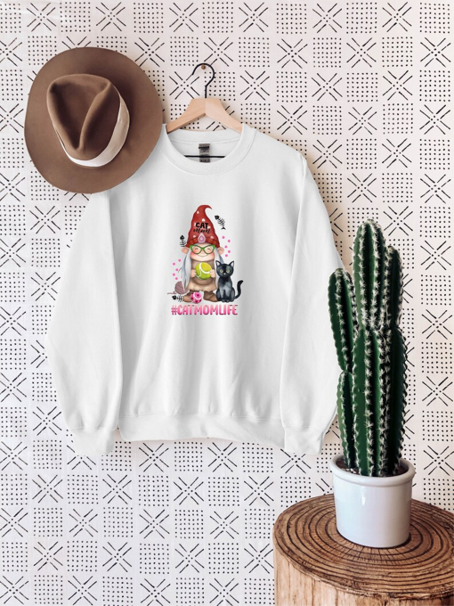 Cat Mom Cat Mom Life Sweatshirt, Cat Lover Mom Sweatshirt, Gift For Mom, Cat Lover Gift, Cute Cat Lover Gift, Funny Cat Lovers Gift Hoodie