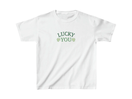 Luck You Crop Top, Trendy Y2k Shirt, Shamrock ,Ireland Baby Tee,Y2K, Irish Boys Crop Top, Trendy Top