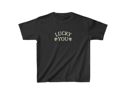 Luck You Crop Top, Trendy Y2k Shirt, Shamrock ,Ireland Baby Tee,Y2K, Irish Boys Crop Top, Trendy Top