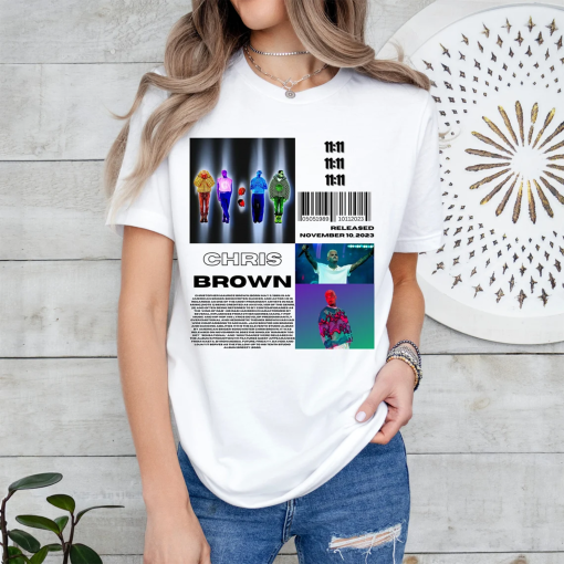 Vintage Chris Brown T-shirt,Chris Brown Album TShirt,11:11 Album TShirt,Artist Album TShirt,R&B Music Shirt,Chris Brown Merch,Tour