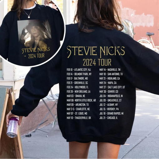 Stevie Nicks 2024 Live In Concert Shirt, Vintage Stevie Nicks Shirt Fan Gifts, Stevie Nicks 2024 Tour Shirt