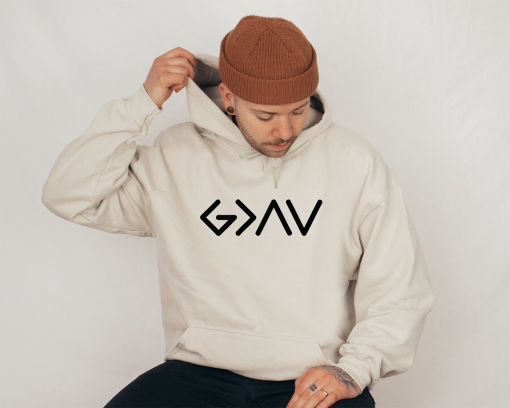 God is Greater Than the Highs and Lows Sweatshirt, Christian Hoodie, Bible Jesus Lover Gift, Faith Sweatshirt, Jesus Shirt, Christian Hoodie