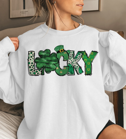 Lucky St Patty’s Day shirt, St Patrick’s leprechaun Hat shirt, Shamrock shirt, Retro st patricks shirt, Funny St Patrick’s shirt, Clover shirt,