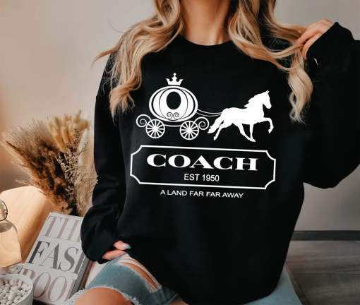 Pumpkin Carriage Coach Luxury Brand Inspired Graphic Sweatshirt Sweater