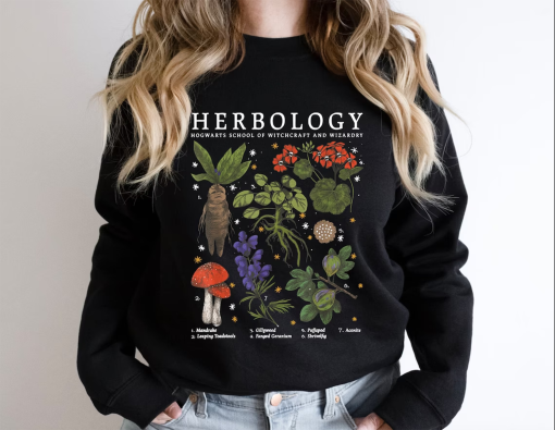 Custom Herbology Shirt, Herbology SweatShirt, Gift For Plant Lover, Botanical Shirt, Plant Lover Shirt,Plant SweatShirt,Gardening Shirt,