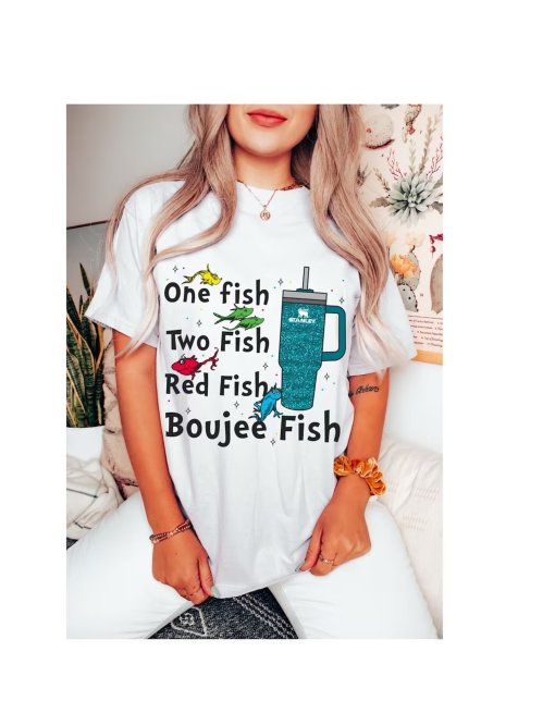 Fishy Couture: Dr. Seuss-Inspired Tee with Boujee Vibes!