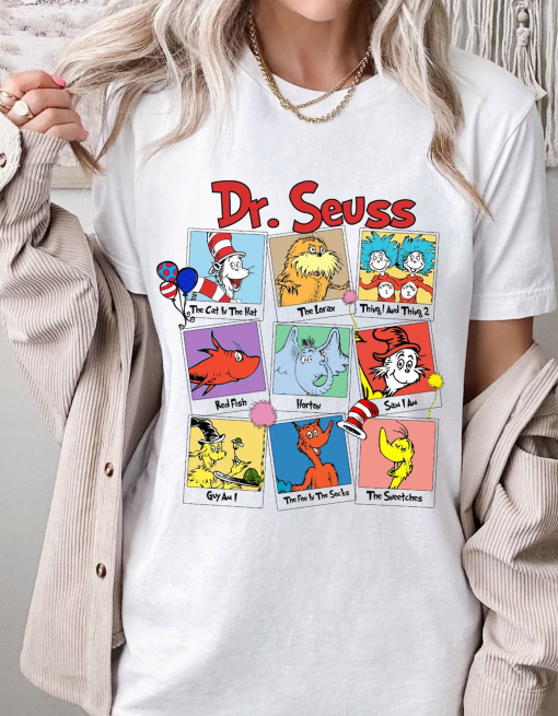 Suess-tastic Extravaganza: A Parade of Dr. Seuss’s Greatest Hits Tee!