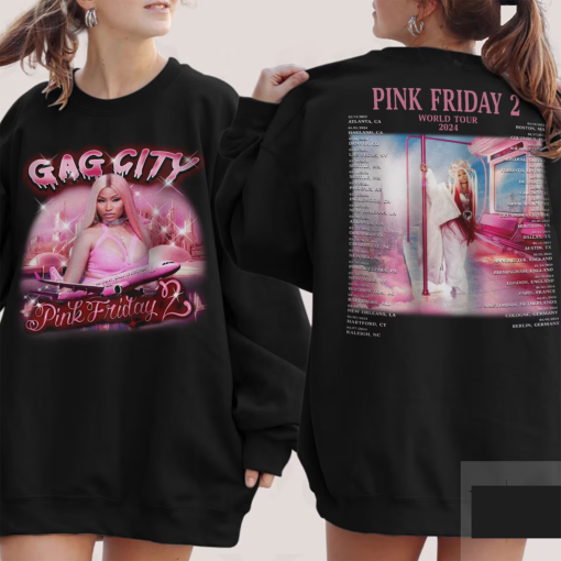 Nicki Minaj Pink Friday 2 Tour Shirt, Gag City Shirt, Nicki Minaj Tour Shirt, Nicki Minaj Statue Sweatshirt, Pink Friday 2 Shirt