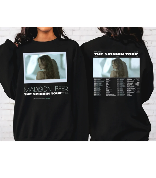 Madison Beer The Spinning Tour 2024 Shirt, Madison Beer Fan Shirt, Madison Beer 2024 Concert Shirt, The Spinning 2024 Concert Shirt