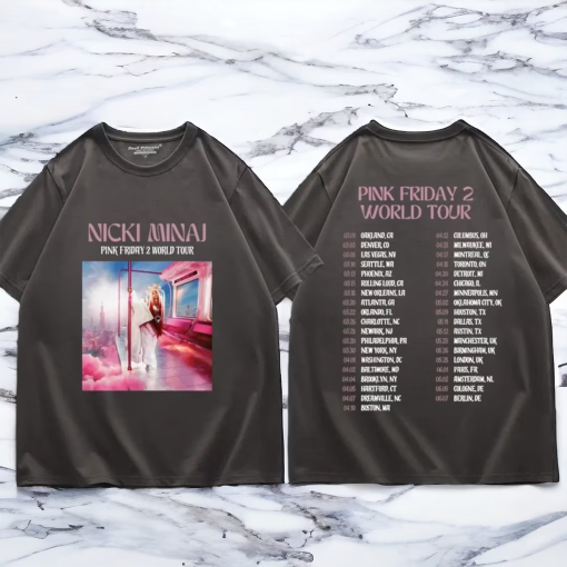 Nicki Minaj Pink Friday 2 World Tour T-Shirt, Oversized Shirt, Merchandise Clothing, Graphic Tee, Nicki Minaj Album, Unisex T-Shirt