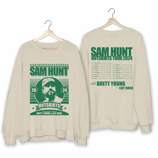 Sam Hunt 2024 Outskirts Tour Shirt, Sam Hunt Fan Shirt, Sam Hunt Country Music 2024 Tour Shirt, Outskirts 2024 Concert Shirt