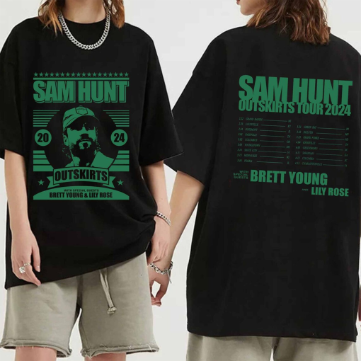 Sam Hunt 2024 Outskirts Tour Shirt, Sam Hunt Fan Shirt, Sam Hunt Country Music 2024 Tour Shirt, Outskirts 2024 Concert Shirt