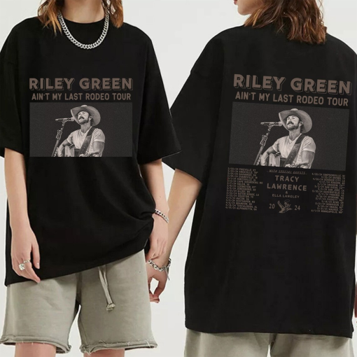 Riley Green Ain’t My Last Rodeo Tour 2024 Shirt, Riley Green Fan Shirt, Riley Green 2024 Concert Shirt, Riley Green Country Music Shirt