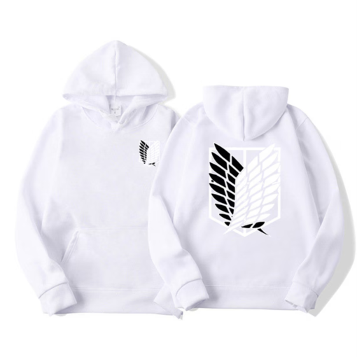 AOT Emblem Hoodie – Anime Wings of Freedom Pullover | Iconic Manga Fan Sweatshirt with Logo Print | Anime Fandom Casual Wear