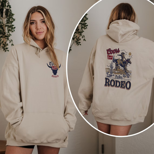 Coors Rodao Sweatshirt,Coors Rodao Hoodie,The Original Coors Cowboy Hoodie,The Original Coors Cowboy Sweater,Western Hoodie,Desert Sweater